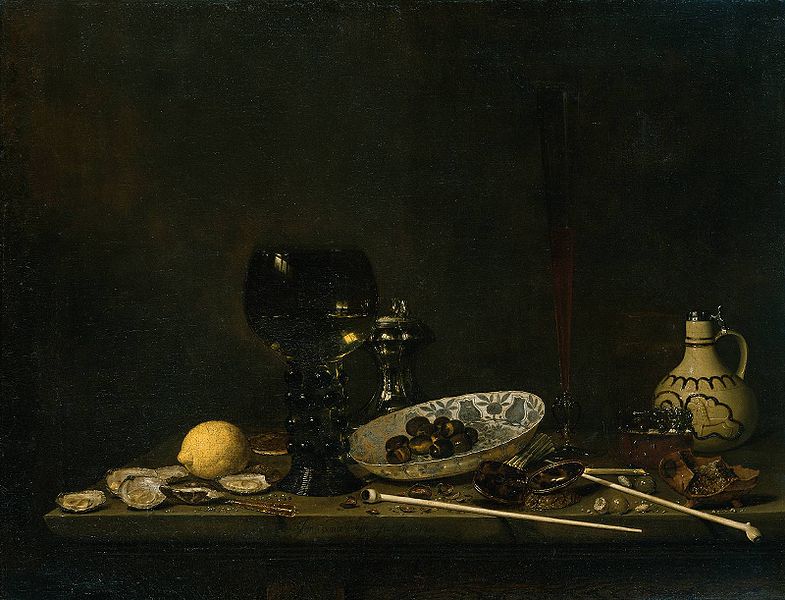 Still life with wineglass